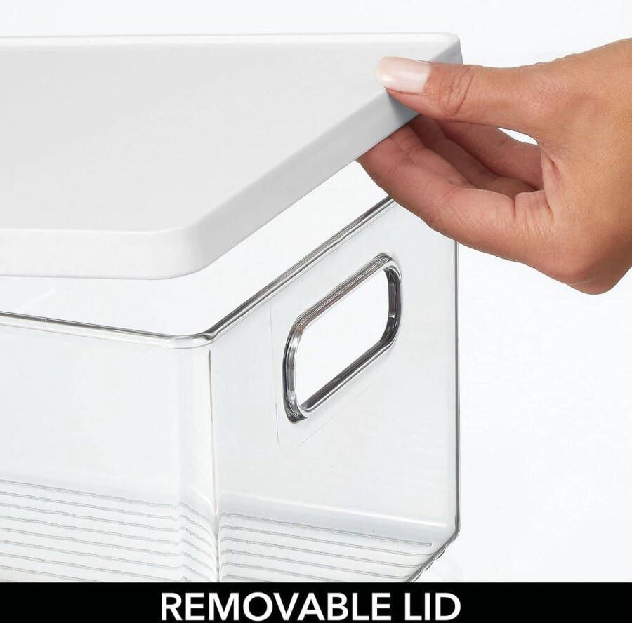 Badkamer organizers plastic stapelbare dozen opbergbox voor badkamer accessoires en make-up