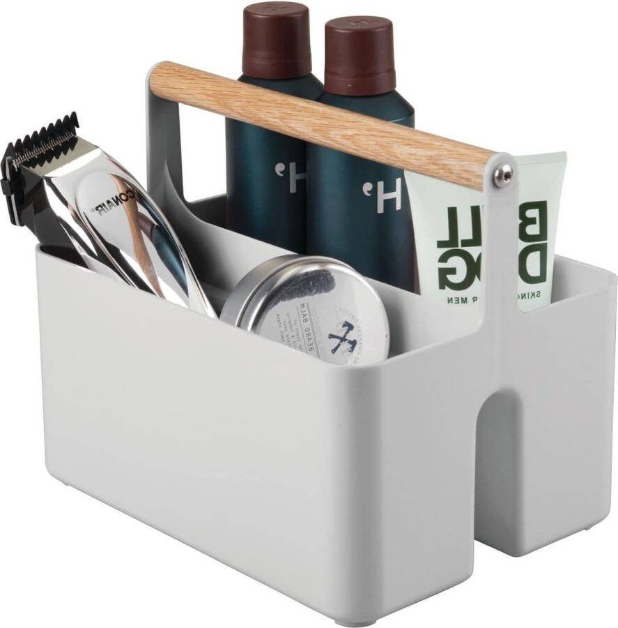 Badkamerorganizer voor onder wastafel en gootsteen draagbaar grijs natuurlijke kleur Sink organizer