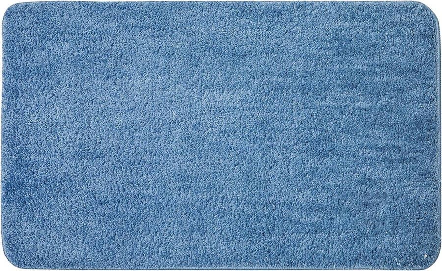 Badmatten antislip badkamermatten douchemat absorberend badkamertapijt klein tapijt deurmat binnen keuken tapijten tapijt mat voor badkamer slaapkamer keuken entree 50x80 cm blauw