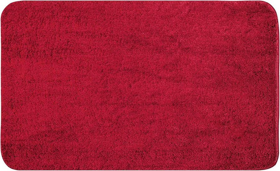 Badmatten antislip badkamermatten douchemat absorberend badkamertapijt klein tapijt deurmat binnen keuken tapijten tapijt mat voor badkamer slaapkamer keuken ingang 50x80 cm rood