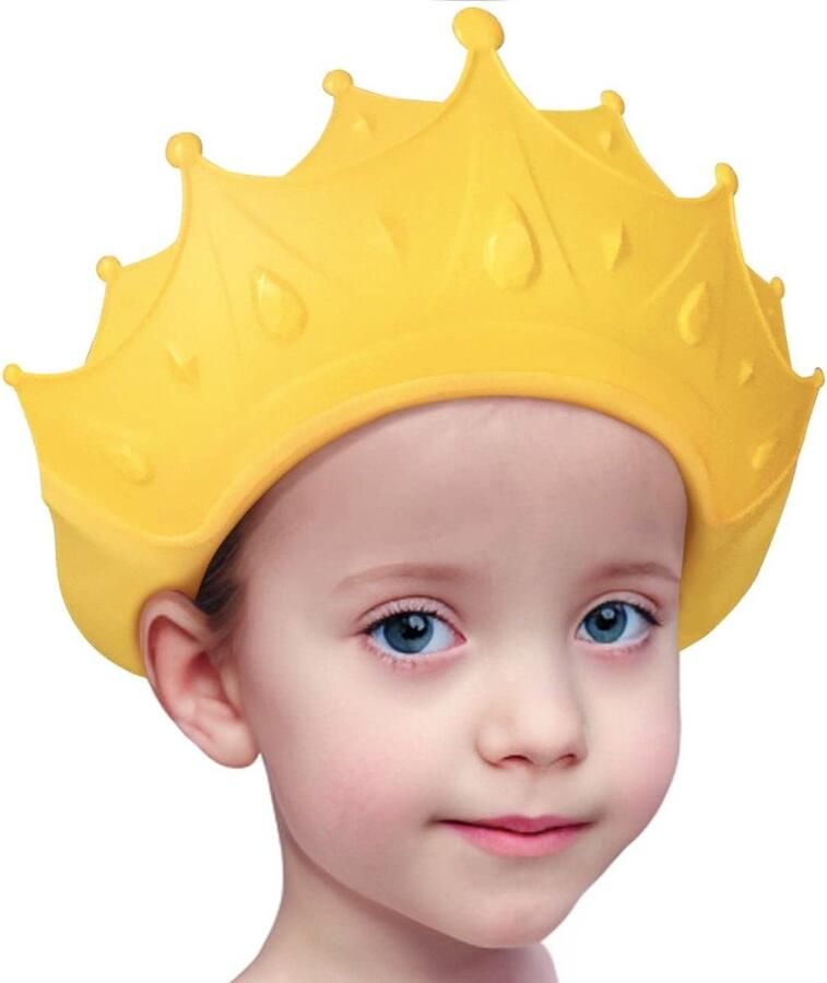 Badmuts-Baby badmuts Douchekapje-Douchekap-bad kapje- douchemuts-waterproof shampoo cap voor kinderen Peuters Meisjes Jongens Bescherm oren en ogen-Verstelbare siliconen badmuts