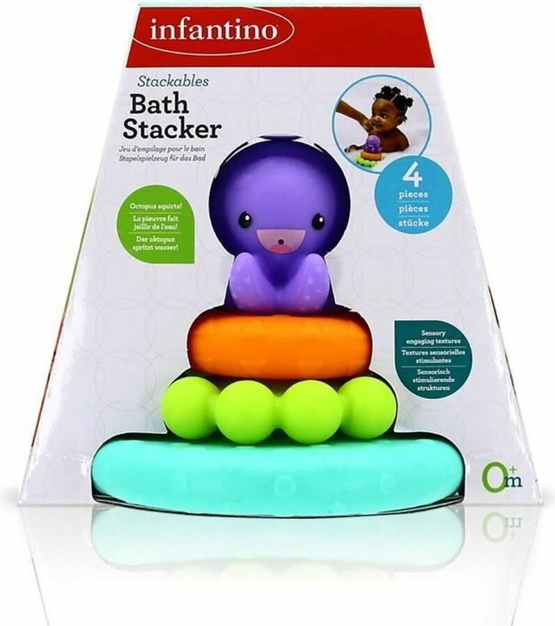Badspeeltje INFANTINO Octopus badpiramide