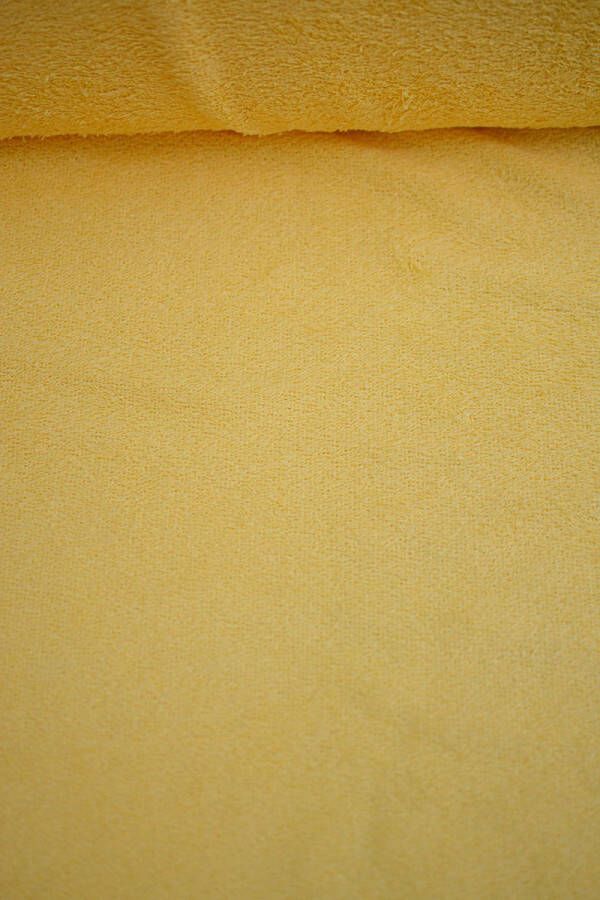 Stoffenboetiek Badstof uni geel 1 meter modestoffen voor naaien stoffen