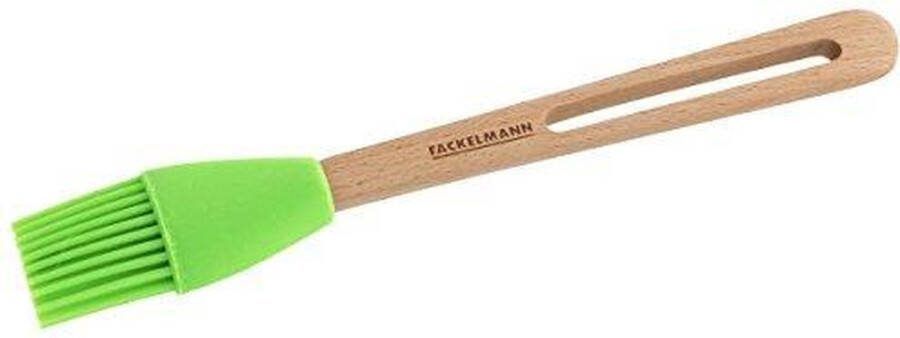 Bakborstel Siliconen Hout Groen Invetkwast Bakkwast Bakkwastje Siliconen Bakkwast Hout Marinade Kwast BBQ Kwast