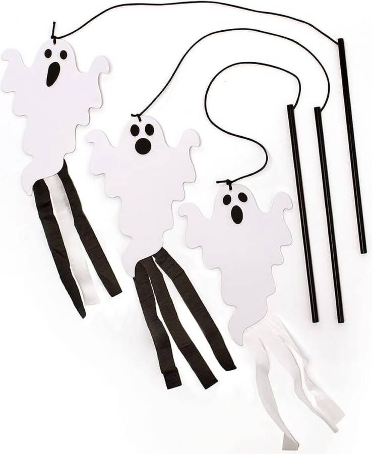 Baker Ross FX181 Bengelende Spookjes sets Pak van 8 Halloween Speelgoed Knutselset voor Kinderen Halloween Kunst en Knutsel sets