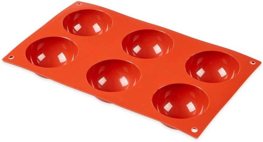 Bakmat halve bol rood siliconen diameter 7 cm 175 x 300 cm