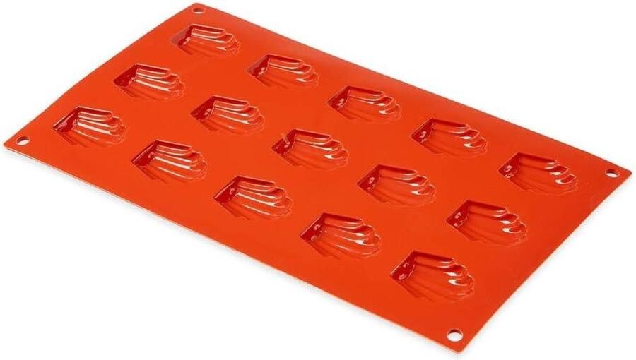 Bakmat siliconen 18 x boordelais rood diameter 35 cm 175 x 300 cm
