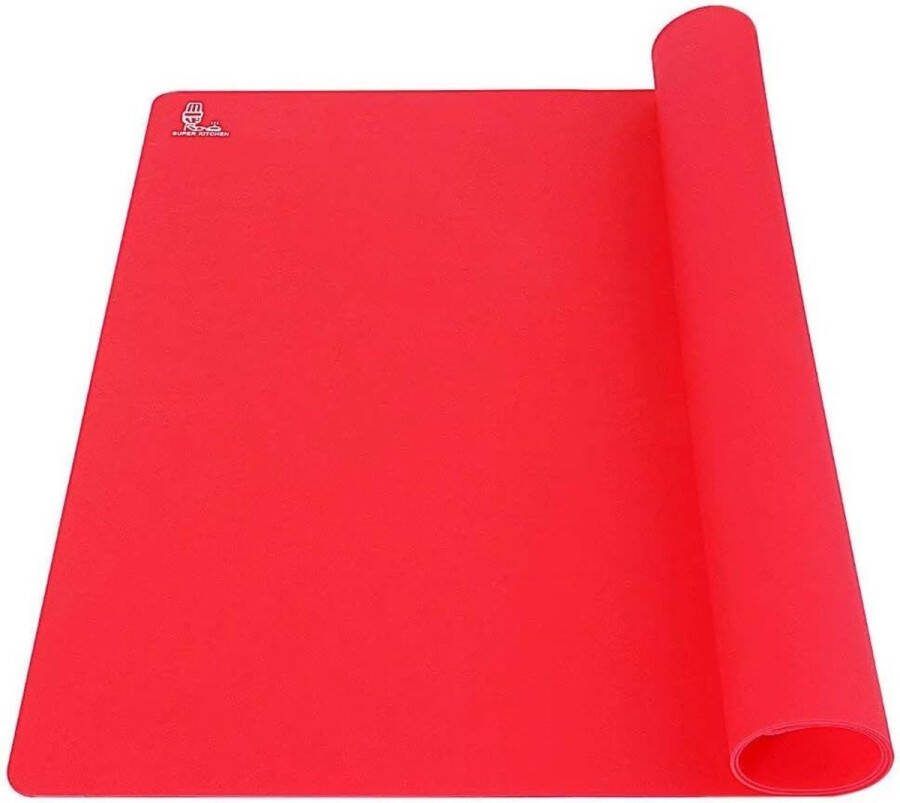 Bakmat siliconen groot formaat anti-aanbak antislip voor fondant gebak pizza 60x40CM
