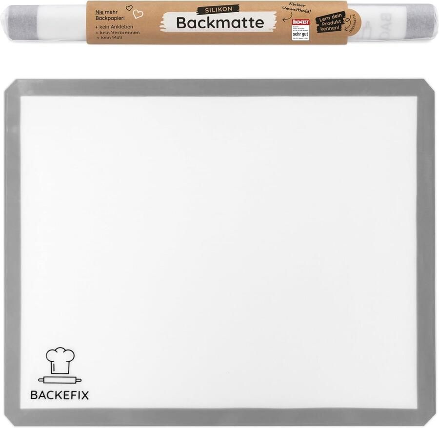 Bakmat van silicone grijs 44x33