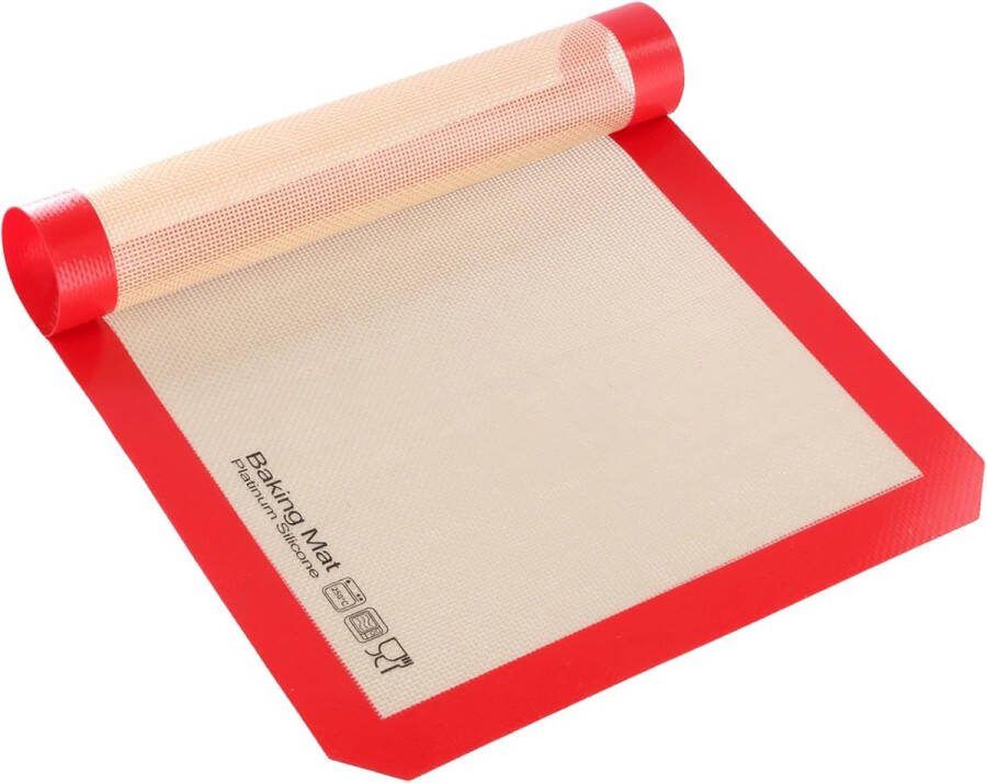 Bakmat van siliconen 42 x 29 5 cm siliconen bakmat siliconen mat antislip bakonderlegger silicone uitrolmat deegmat grote bakmat voor fondant gebak pizza