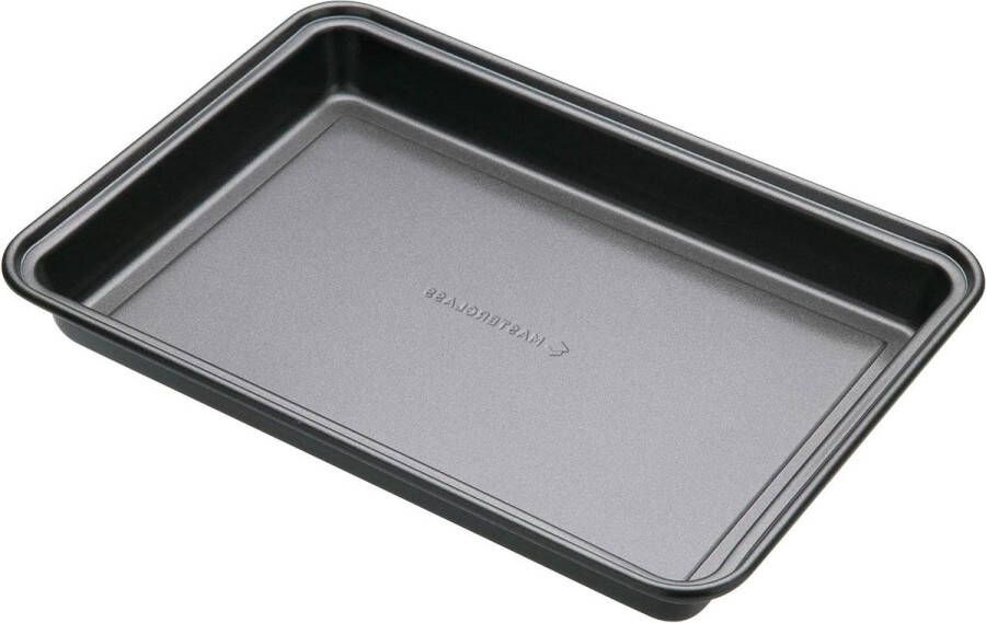 Bakplaat traybakes anti-aanbaklaag brownie blik ovenschaal koolstofstaal 27 x 20 cm grijs