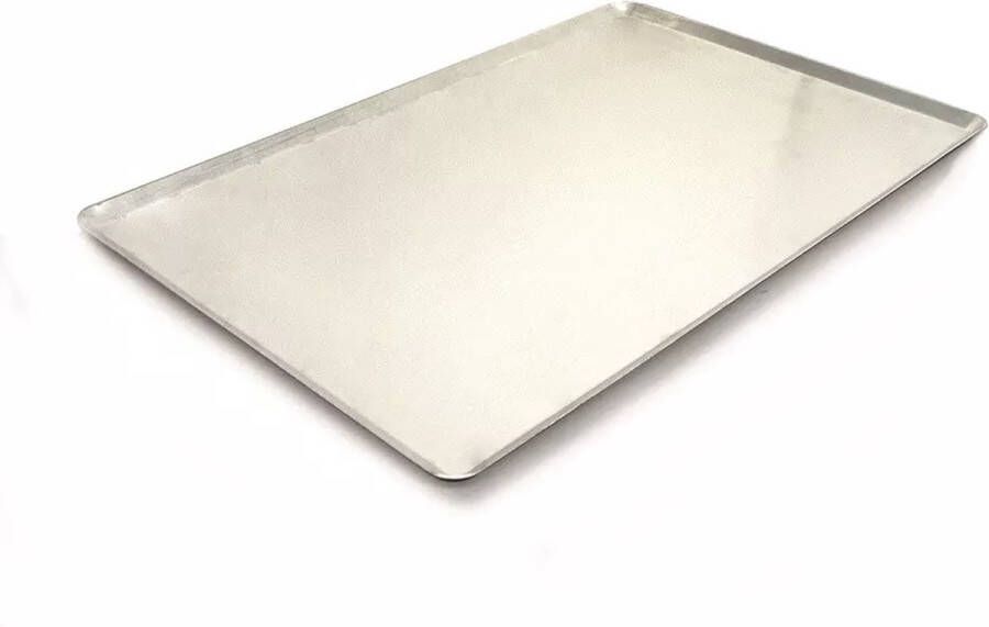 Bakplaat van aluminium 60 x 40cm dichte hoeken van 45 graden licht van gewicht