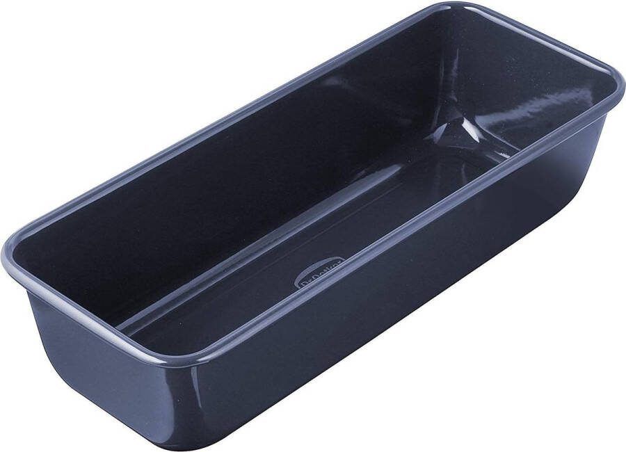 Bakvorm 25 cm cakevorm van email voor smeuïge cake en stevig brood serie Back-Liebe aantal: 1 stuk zwart 30 cm