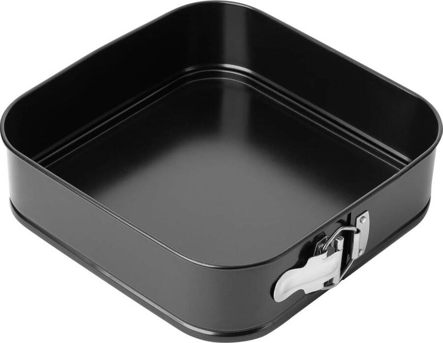 Bakvorm 26 x 26 cm bakvorm Meringo met klem antiaanbaklaag vierkant van koolstofstaal ovenschaal rechthoekig springvorm voor het bakken van taarten en taarten