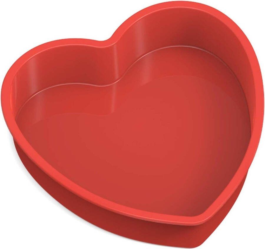 Bakvorm hart Ø 26 cm anti-aanbak siliconen taartvorm heart shape hartcake pudding mold