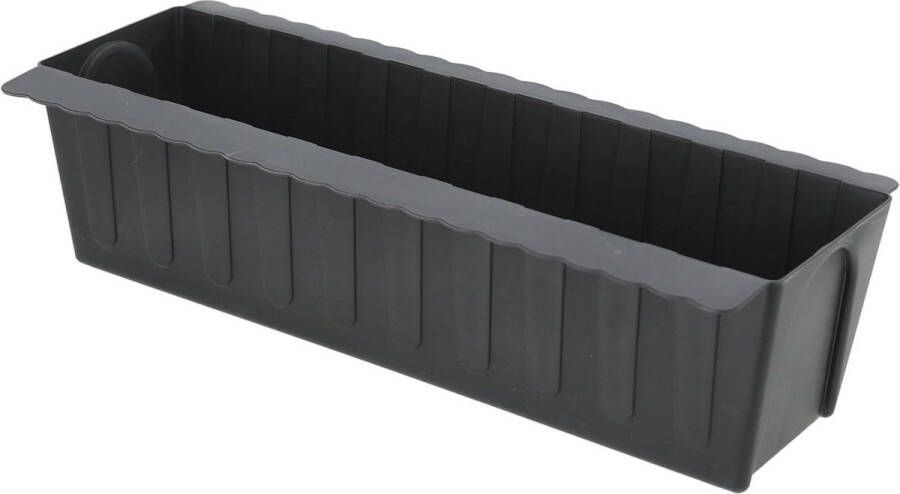 Balkonbak bloempot van kunststof golf voor europallets set van 12 stuks