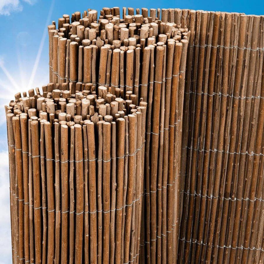Balkonscherm Wilgenrol 90x500cm Natuurlijk Wilgentenen Mat Balkon Privacy Scherm Balkon Windscherm Tuin Terrassen bamboe schutting