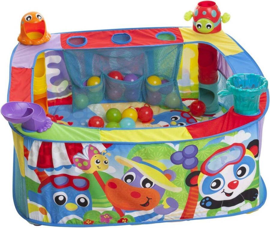 Ballenbad voor baby's Activiteitengym met Pop and Drop Ball Geschikt vanaf 6 maanden Veelkleurig 40175