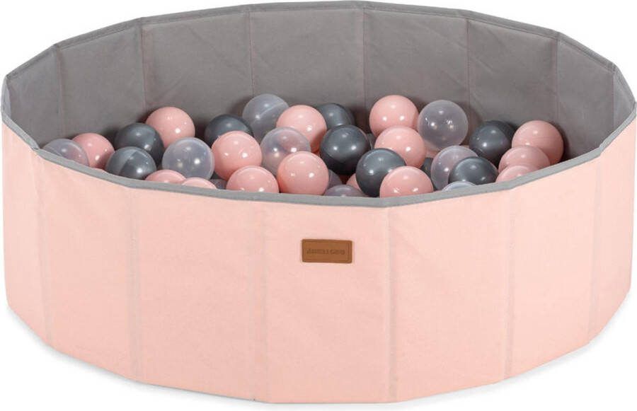 Perfecthomeshop Ballenbak babys Roze 90 ballen in de kleuren Zilver Roze en Transparant Ballenbak baby Ballenbakken Ballenbak baby