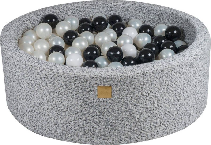 Ballenbak boucle ( teddy stof) 90 x 30 cm + 200 ballen