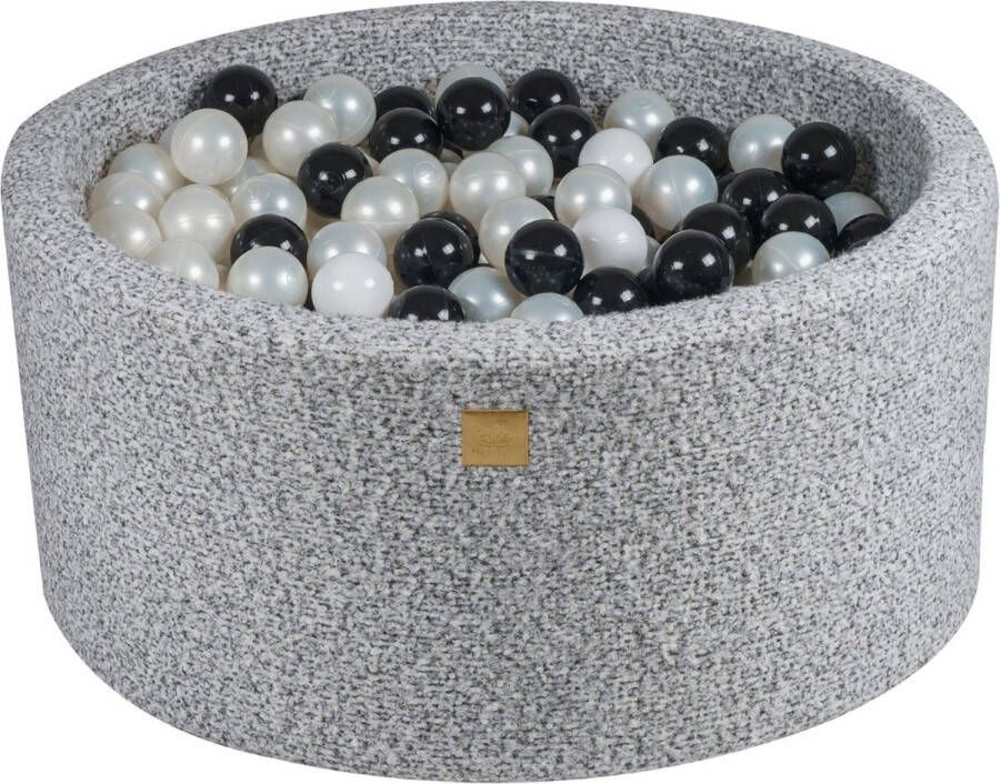Ballenbak boucle ( teddy stof) 90 x 40 cm + 300 ballen