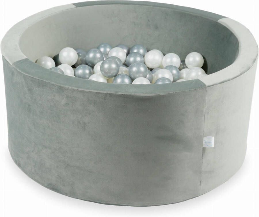 Ballenbak rond 300 ballen 90x40cm grijs multicolour