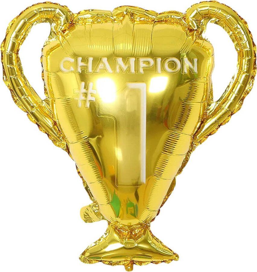 Ballon Trofee Folieballon Kinderballon Kampioen Voetbal 64x60 cm