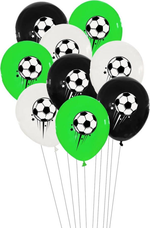 Ballonnen voetbal- 9 stuks verjaardag- versiering