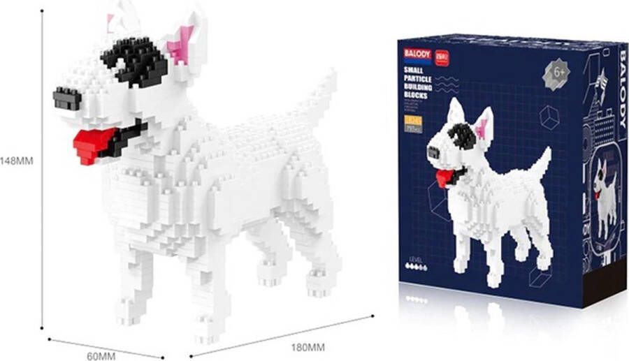 Balody Bull Terrier Nanoblocks bouwset 3D puzzel 797 bouwsteentjes