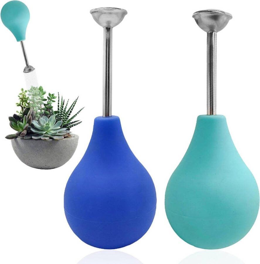Balsproeier 224 ml Gietsproeier met roestvrijstalen schenktuit Siliconen irrigatie sproeibol voor kleine planten 2 stuks