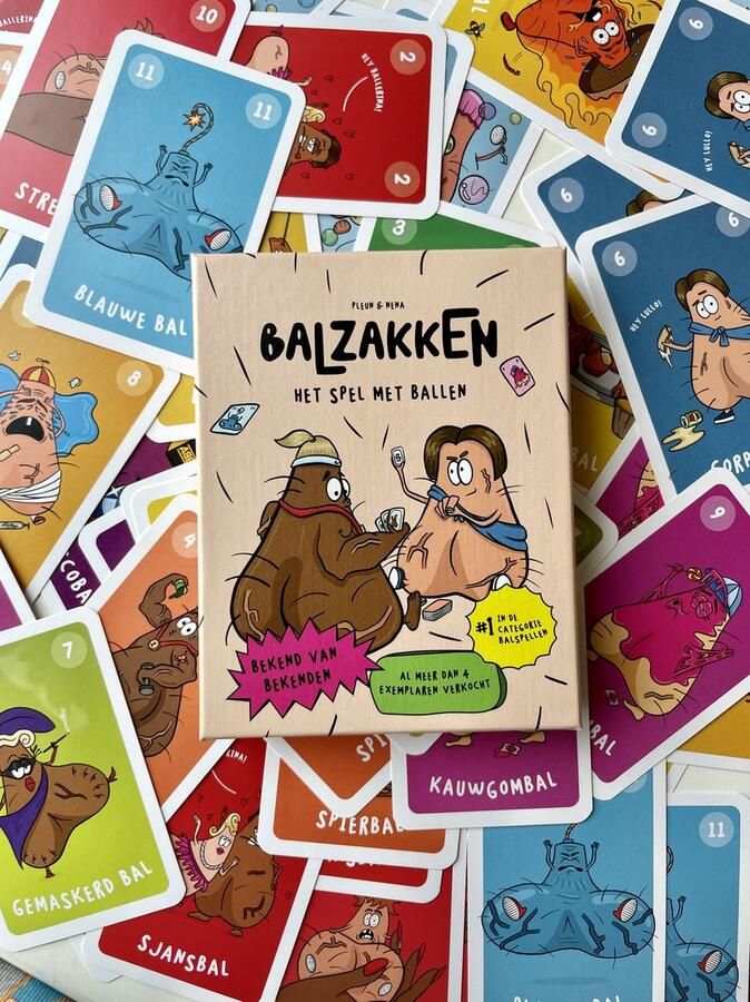 Balzakken Kaartspel Grappig kaartspel Partyspel Competitief kaartspel Gezelschapsspel Kaartspel voor vrienden Lachen met kaartspel Spelletjesavond -Kaartspel voor volwassenen Humoristisch spel