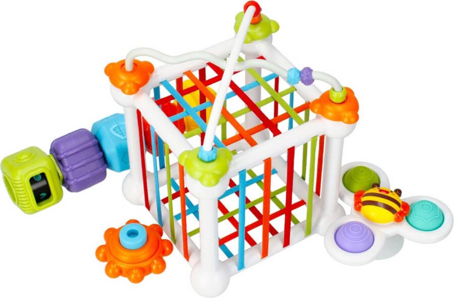 Bam Sensorische blokken met accessoires en sensorische sorteerder 18m+