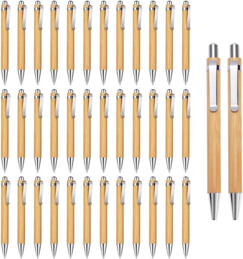 Bamboe balpen pen 100 stuks kantoor & school benodigdheden zwarte inkt