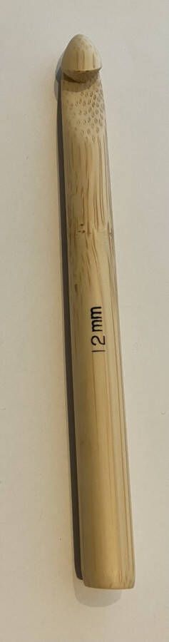 Bamboe haaknaald 12 mm 15 cm addi