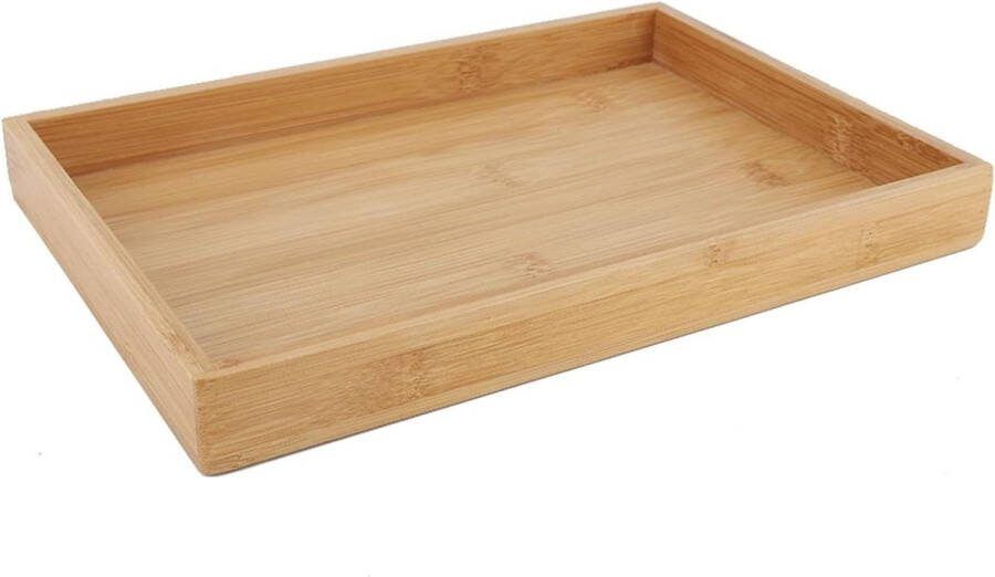 Bamboe houten dienblad set Japanse stijl rechthoekig dienblad voor thuis restaurant bar 28 * 195 * 3 cm