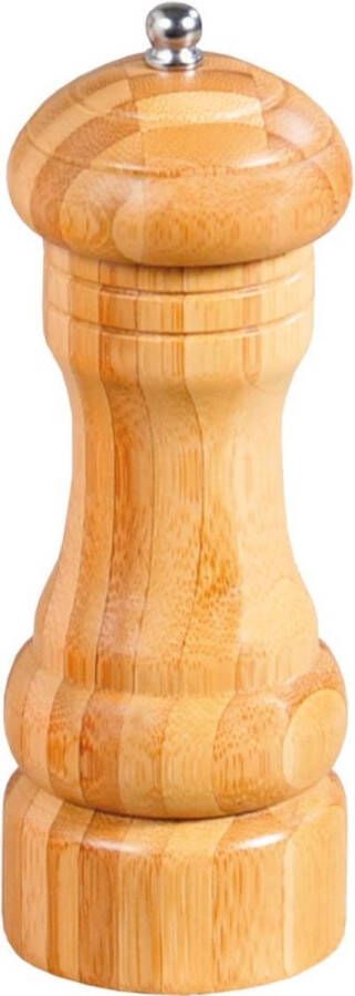Bamboe houten pepermolen zoutmolen 16 cm Pepermaler zoutmaler Kruiden en specerijen vermalen vermalers