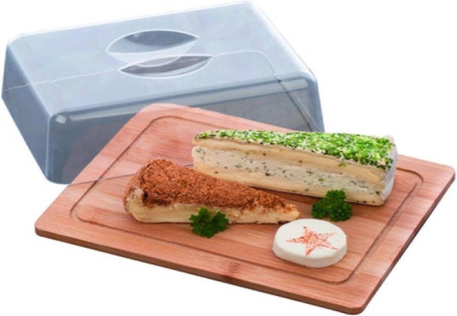 Bamboe kaasplank 25 x 20 cm beige Alpina My ce2601021 kaasstolp