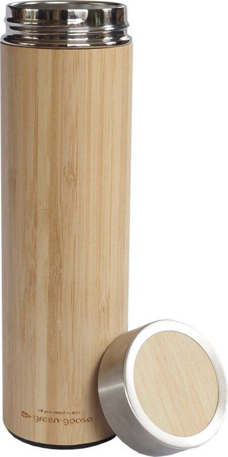 Bamboe Koffie Beker RVS Thermos