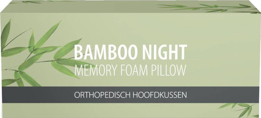 Bamboo Night Hoofdkussen Memory Foam Traagschuim Orthopedisch Hoofdkussen