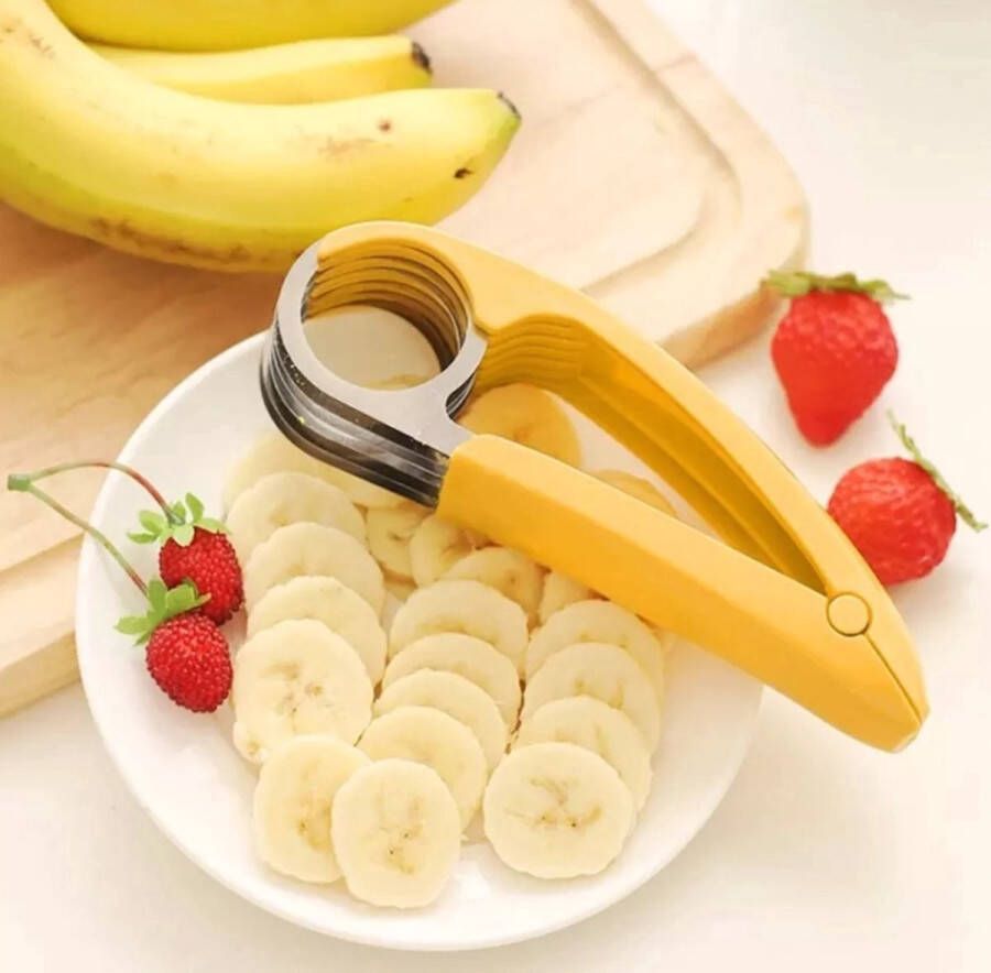 Bananen snijder Bananensnijder Keukenapparaat Gadget Ergonomisch Scherp