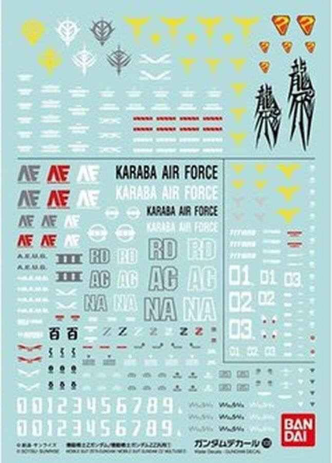 Bandai Gundam Decal 108 Mobile Suit Zeta Gundam Mobile Suit Gundam ZZ Multiuse 1