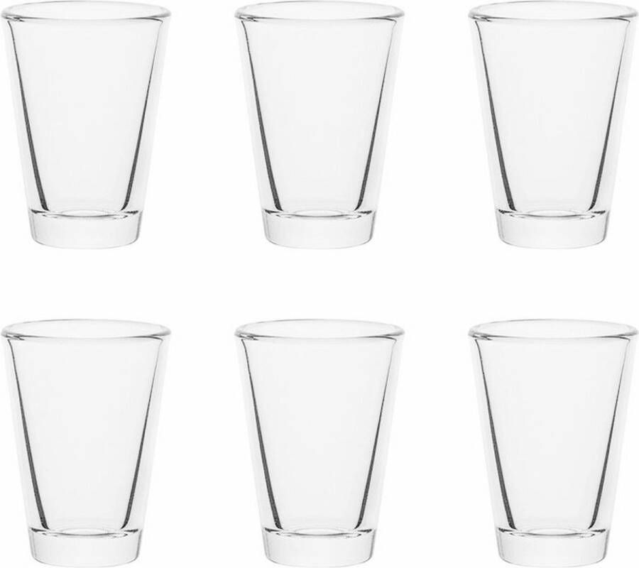 Benza Bar ShotGlas Borrelglas 47ml Set van 6