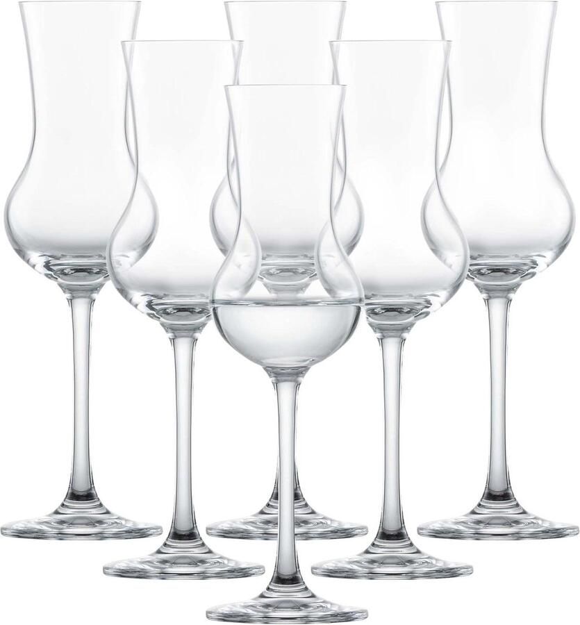 Bar Special Grappaglas set van 6 klassieke borrelglazen vaatwasmachinebestendig Tritan-kristalglazen Made in Germany (artikelnr. 106225)