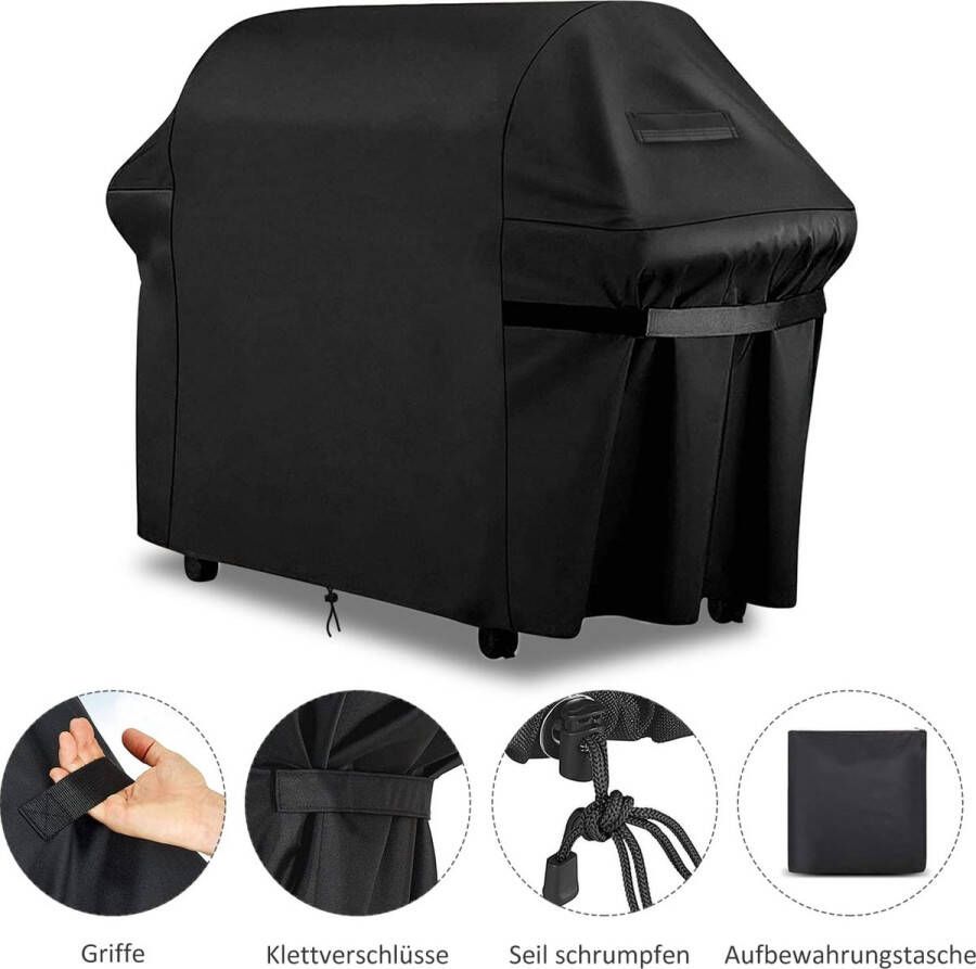 Barbecue-afdekhoes gasgrill barbecuehoes regendicht BBQ-cover beschermhoes kap stofdicht afdekzeil grillbescherming afdekking barbecueafdekking weerbestendig