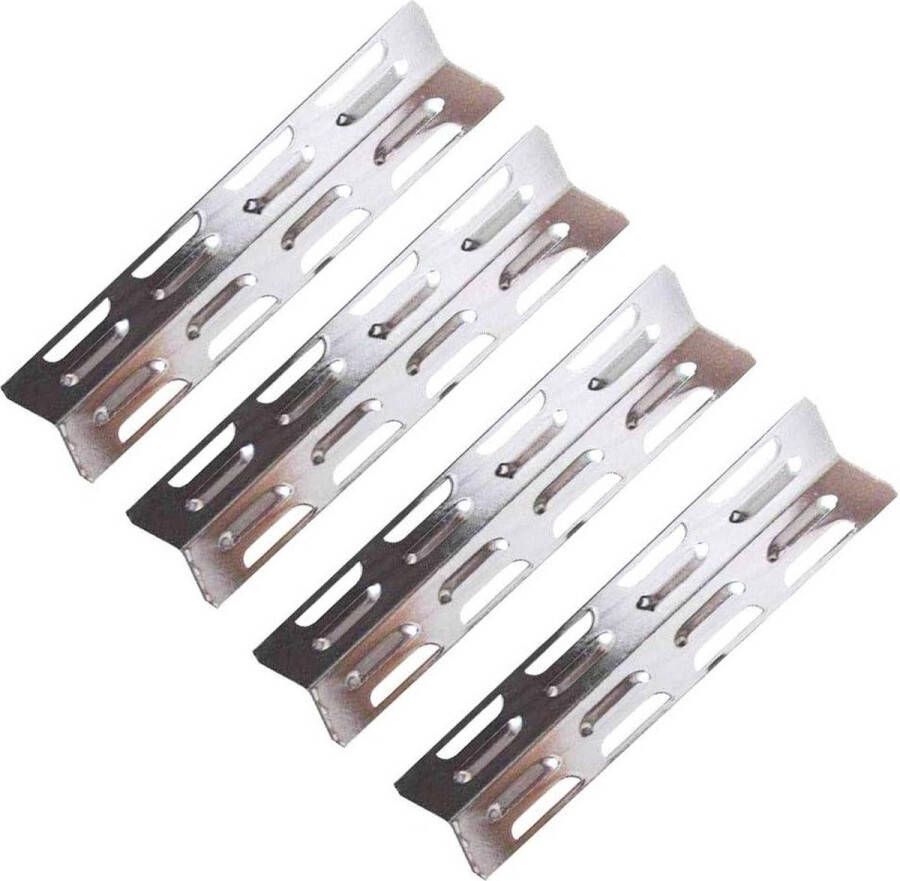 Barbecue flavorizer bars-hitteschild roestvrij staal reserveonderdelen voor Kenmore en Master Forge gasbarbecue set van 4