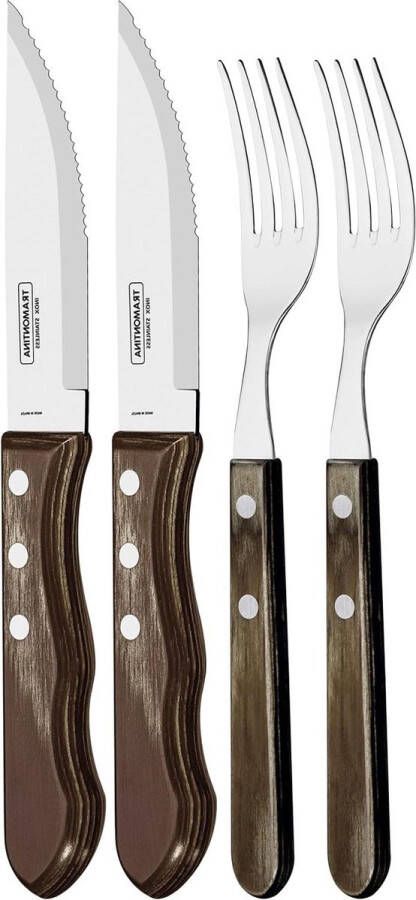 Barbecue Set Licht Zwart (4-delig) Multi Colour van Tramontina barbecue set
