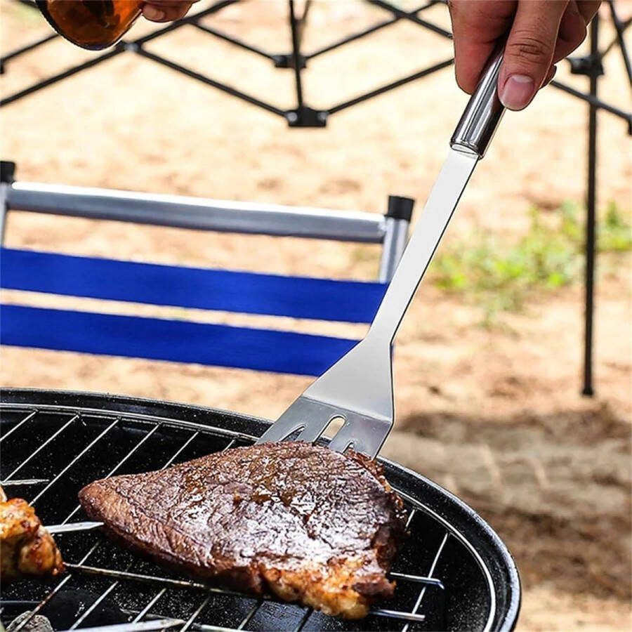 Barbecuebestek 20 stuks met draagtas Barbecue-accessoires voor koken in de open lucht camping grillen en roken barbecue set