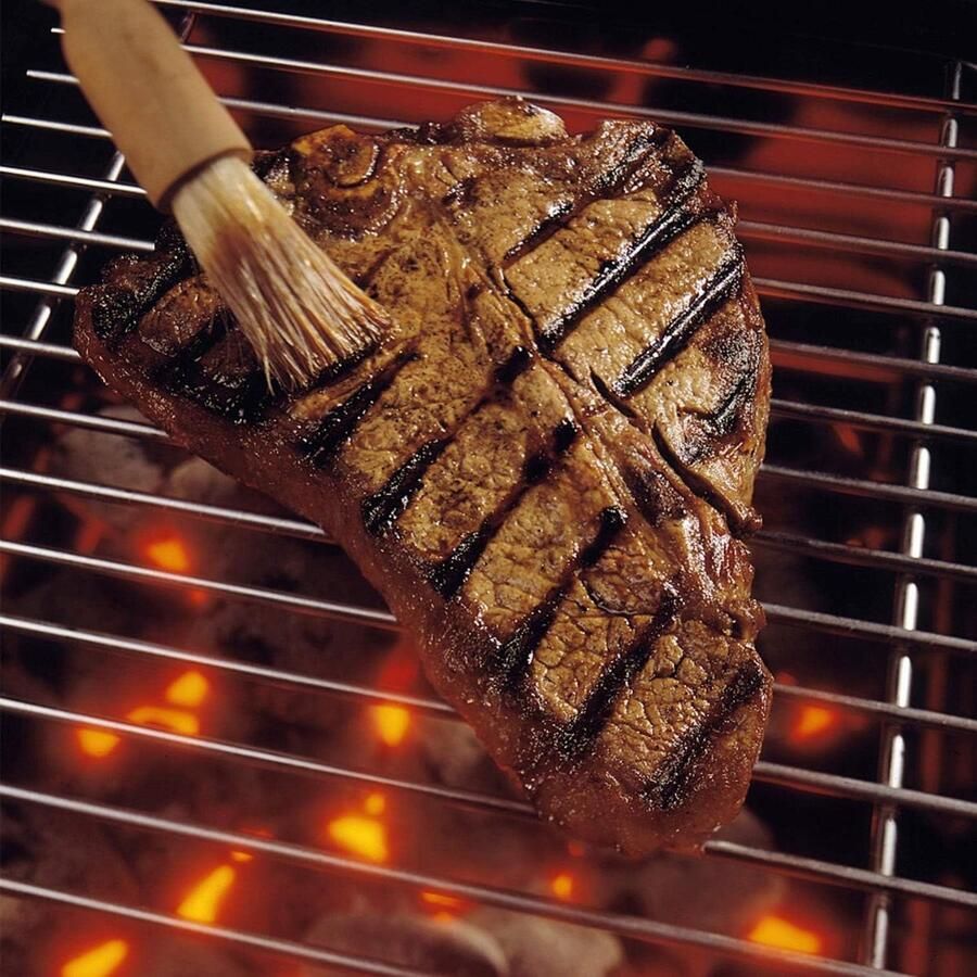 Barbecuegaas roestvrij staal BBQ-grillnet ter vervanging van grillrooster multifunctioneel rooster 2-pack (325 x 530 mm) bakrooster