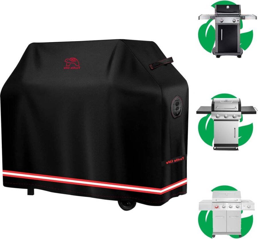 Barbecuehoes 136 x 70 x 114 cm waterdicht en milieuvriendelijk met PU-laag Grillafdekking voor 3-4 branders gasgrill Vervaagt niet binnen 2 jaar