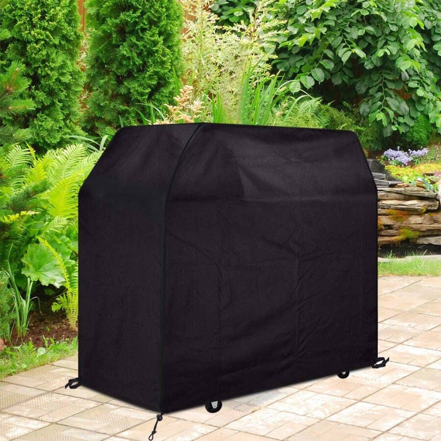 Barbecuehoes gasgrill beschermhoes waterdichte BBQ-cover beschermhoes hoes Oxford-weefsel grillafdekking voor Tepro Toronto houtskoolgrill (105 x 49 x 102 cm) zwart